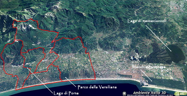 panorama delle aree comunali interessate dal progetto